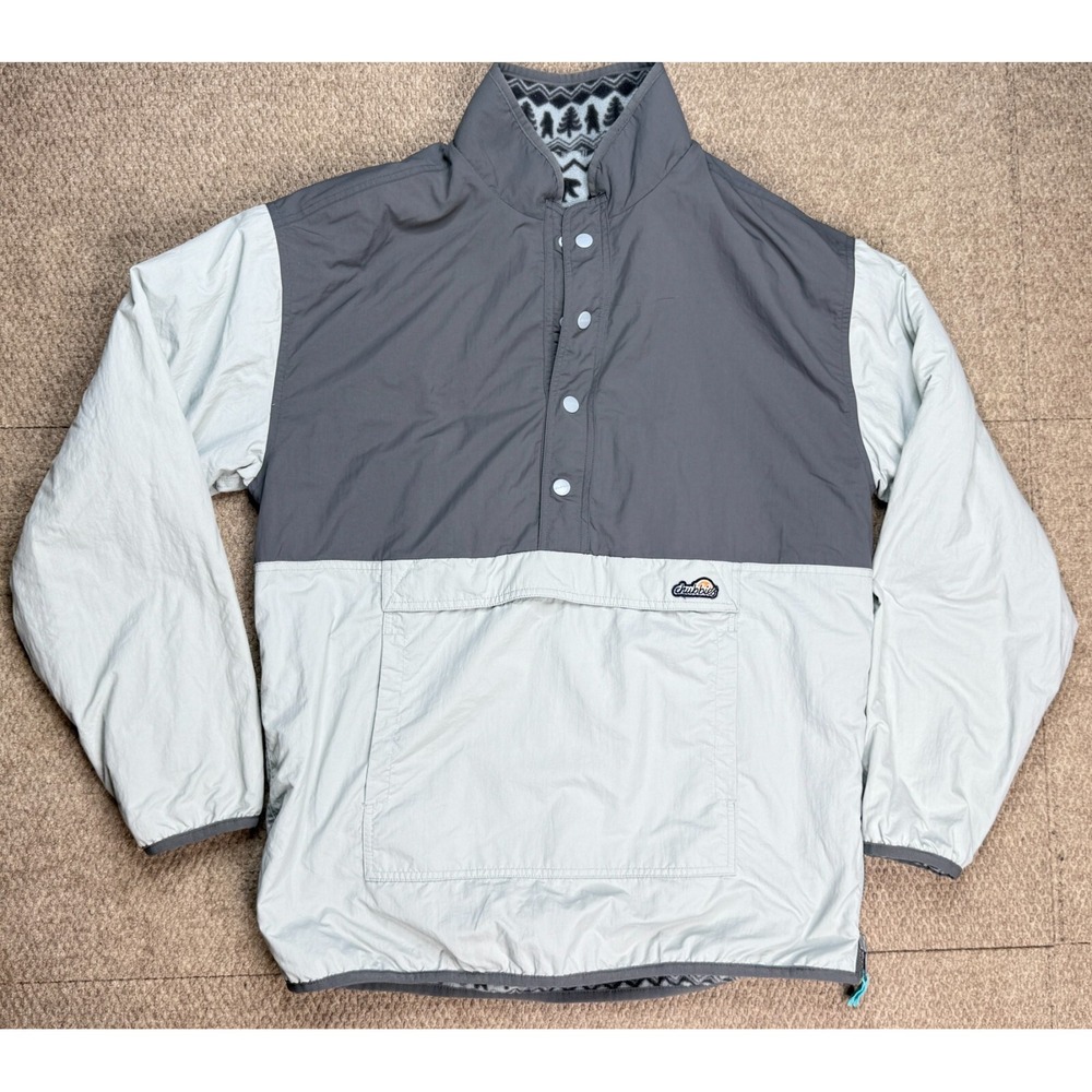 Chubbies Men's Fleece & Nylon Reversible‎ Jacket Size Medium